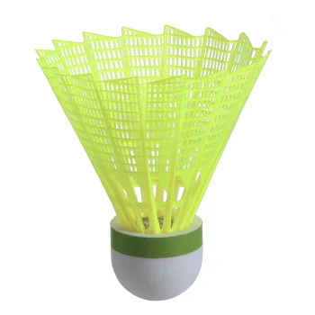 Plastic Shuttlecock Psc 100 x 1 Single-Pack - Yellow By PERFLY | Decathlon