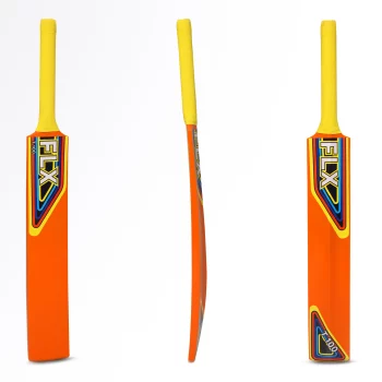 T100 Sizes 0, 1, 2, 3, Poplar Cricket Bat Orange - 3 By FLX | Decathlon